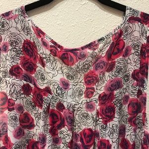 NWT Torrid Sheer floral tank top size 4
